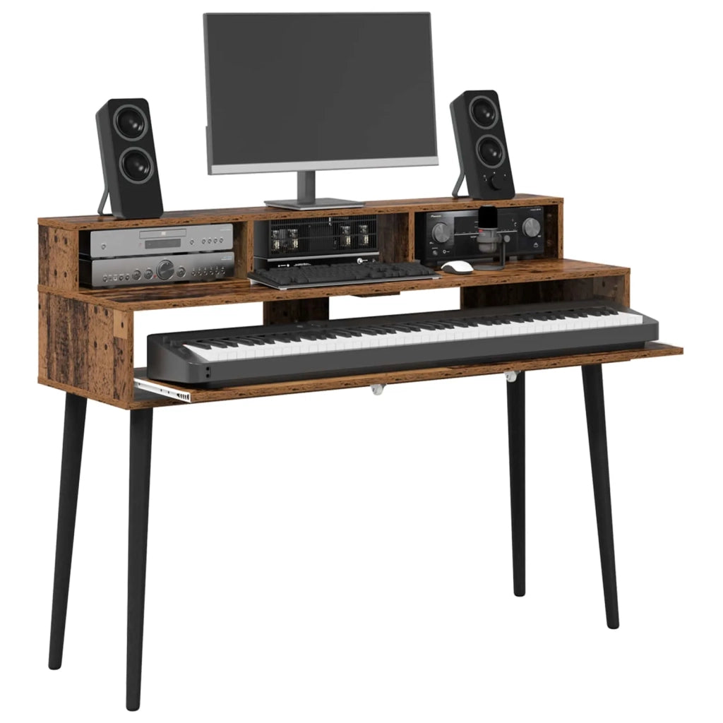 Scrivania studio Legno antico 110 x 42,5 x 36 cm 8006738