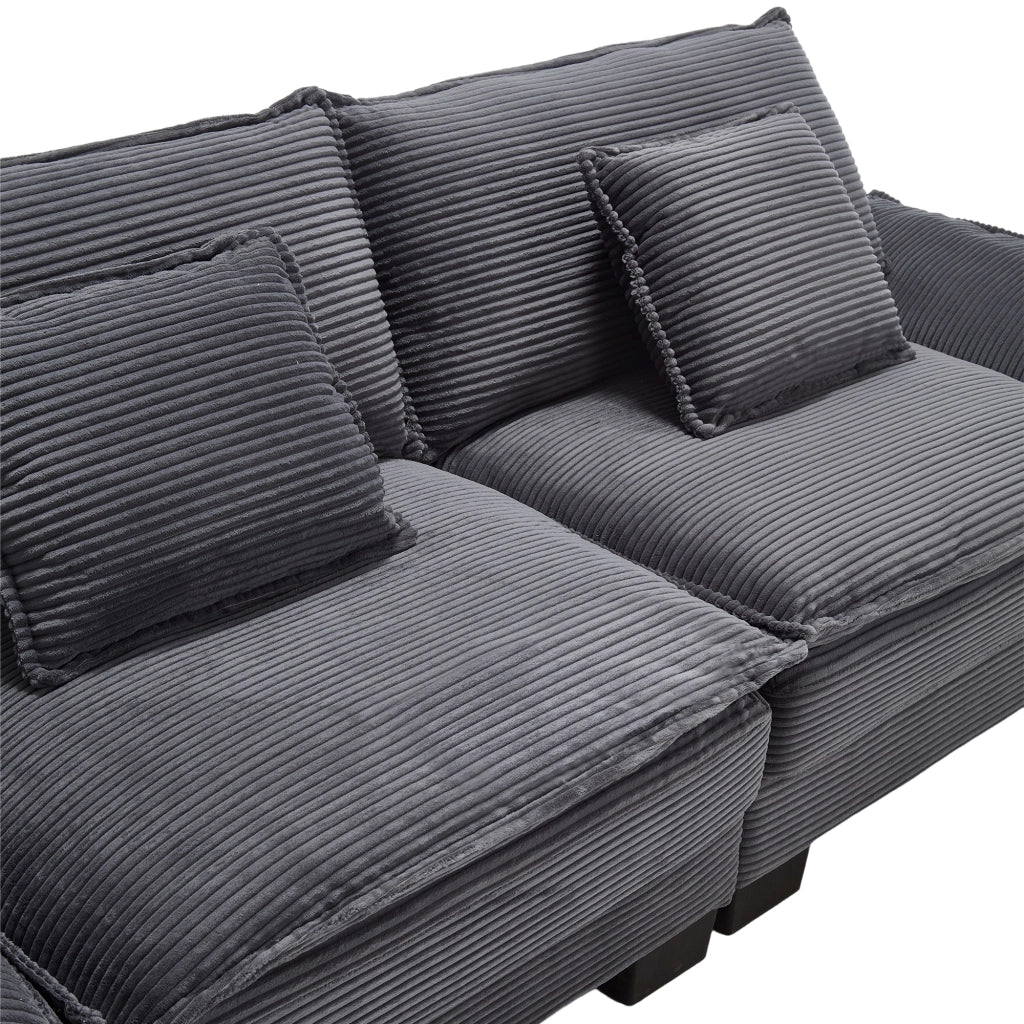 Divano Letto Doppio con Cuscino ¨C MINIMAL ¨C Grigio Scuro