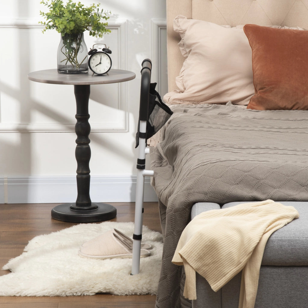 Maniglia per Letto Regolabile ¨C Xylo ¨C Acciaio Bianco