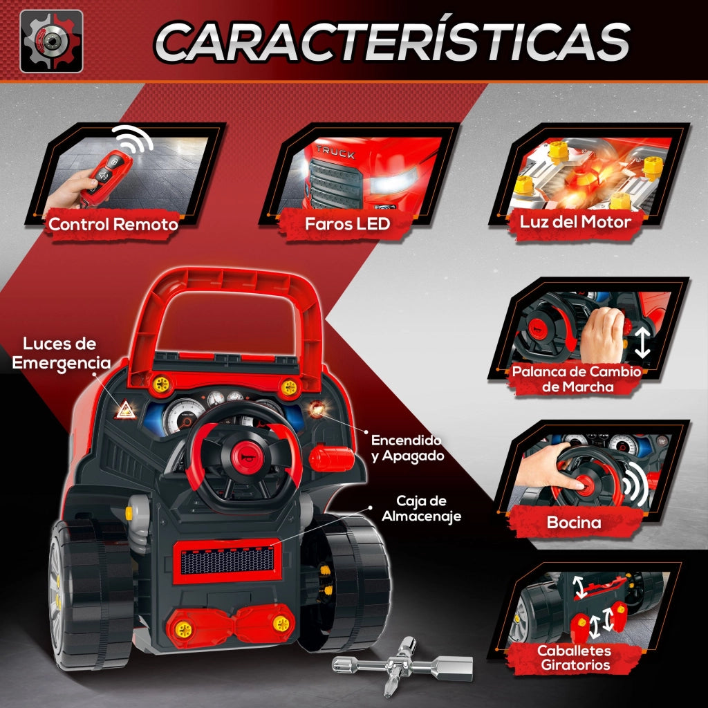 Camion Giocattolo ¨C Minimal ¨C 40x39x47 cm Rosso