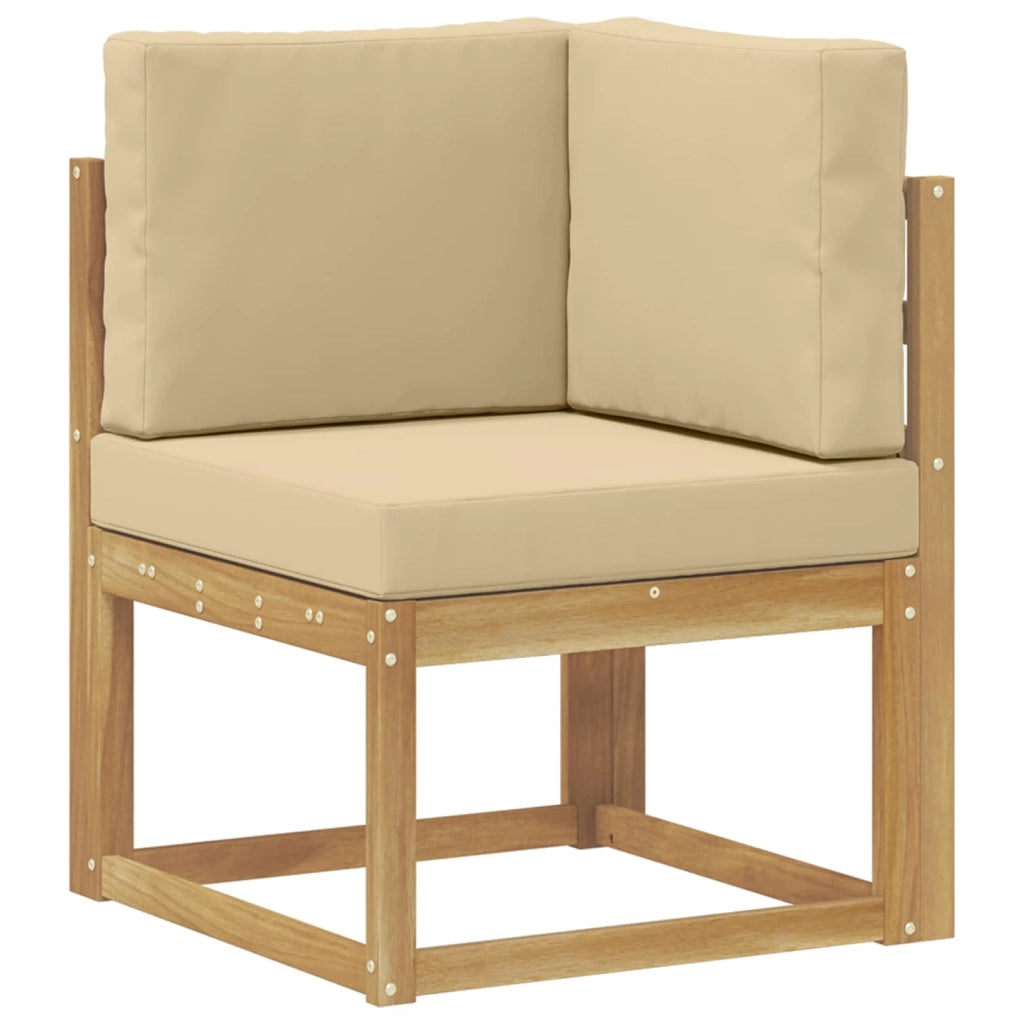 Set di divani da esterno con cuscino 7 pcs Bianco e Beige 3387322