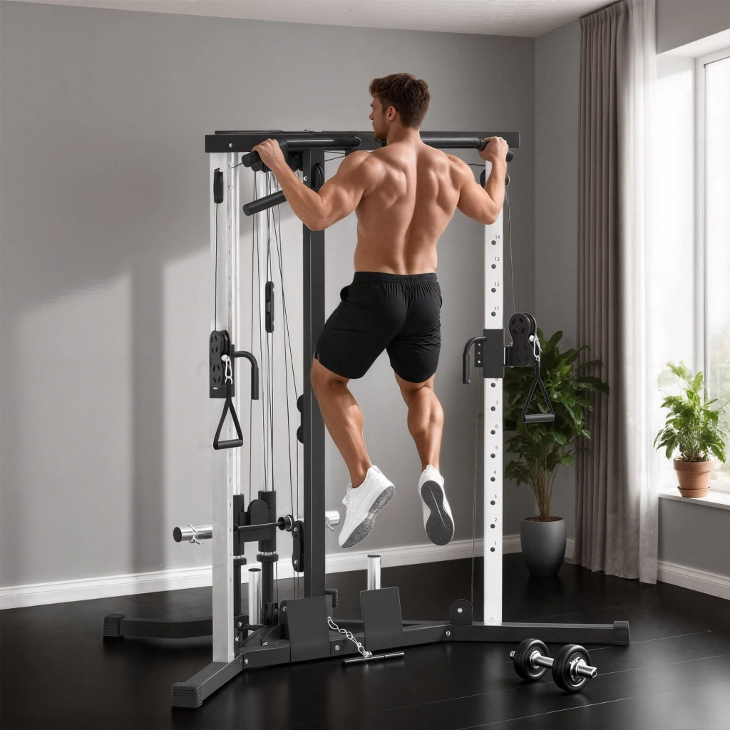Attrezzatura Fitness per Allenamento Totale ¨C zephmum ¨C Nero, Acciaio, 170x139x200 cm