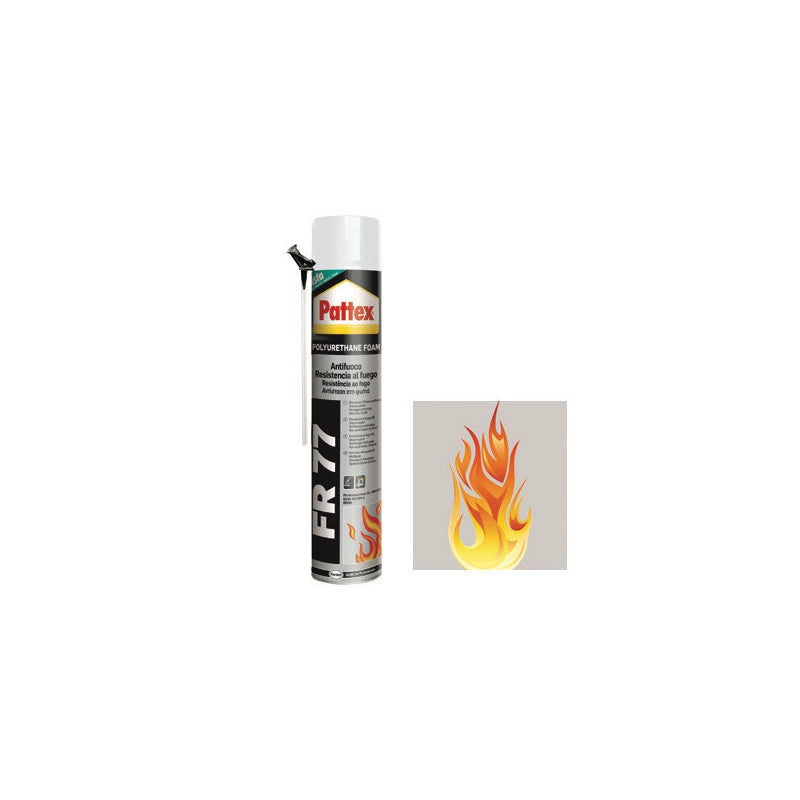Schiuma PU antifuoco Pattex FR77 750 ml intumescente – resistente fiamma