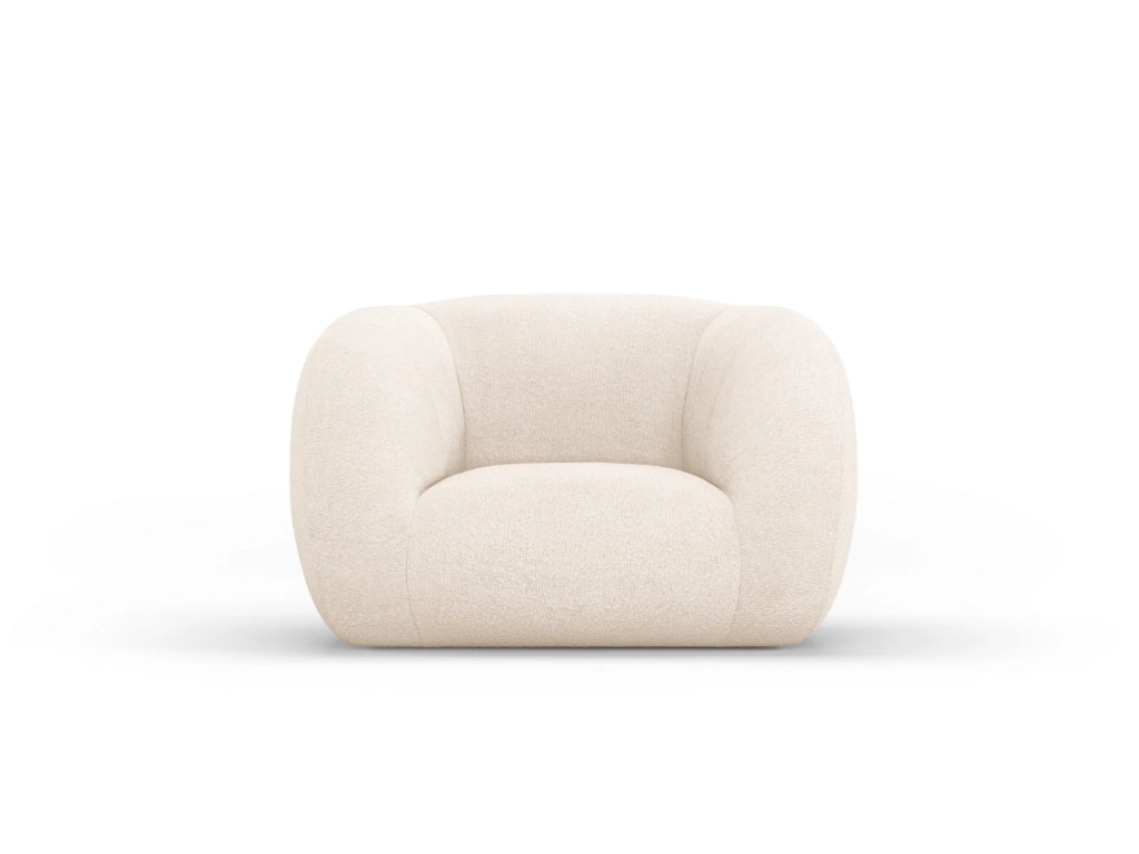 Cosmopolitan Design - Poltrona "Essen" in bouclé beige 