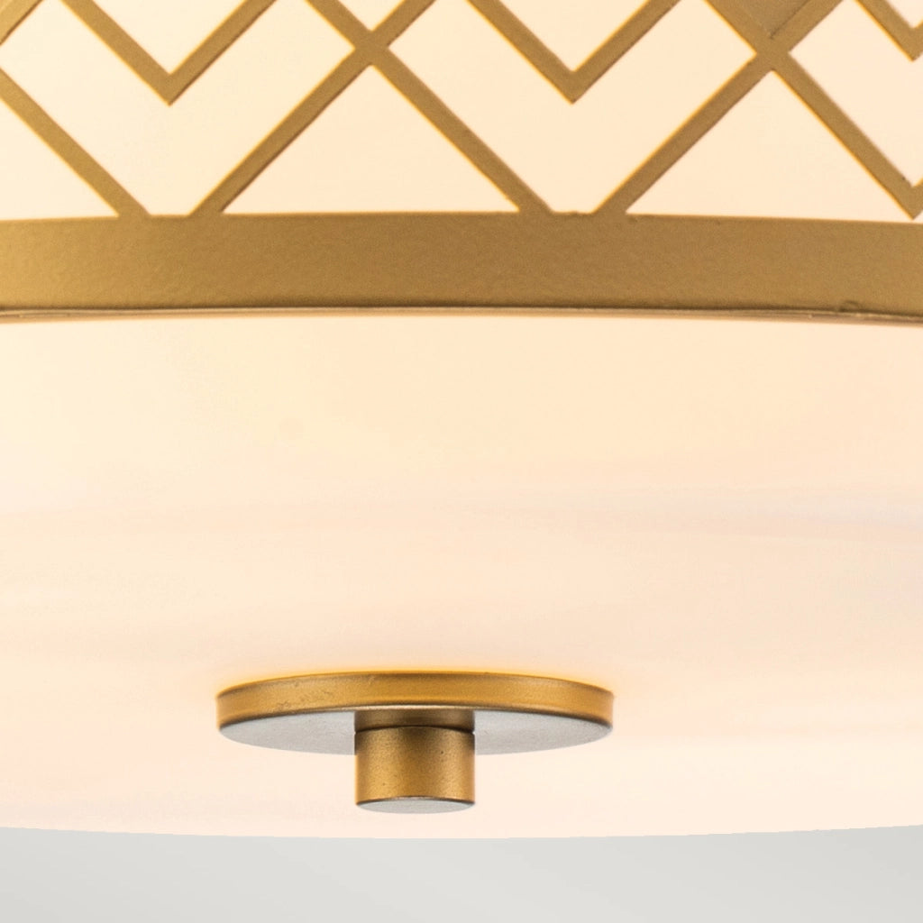 Plafoniera rotonda Ziggy Elstead 40,6 cm 2xE27 oro