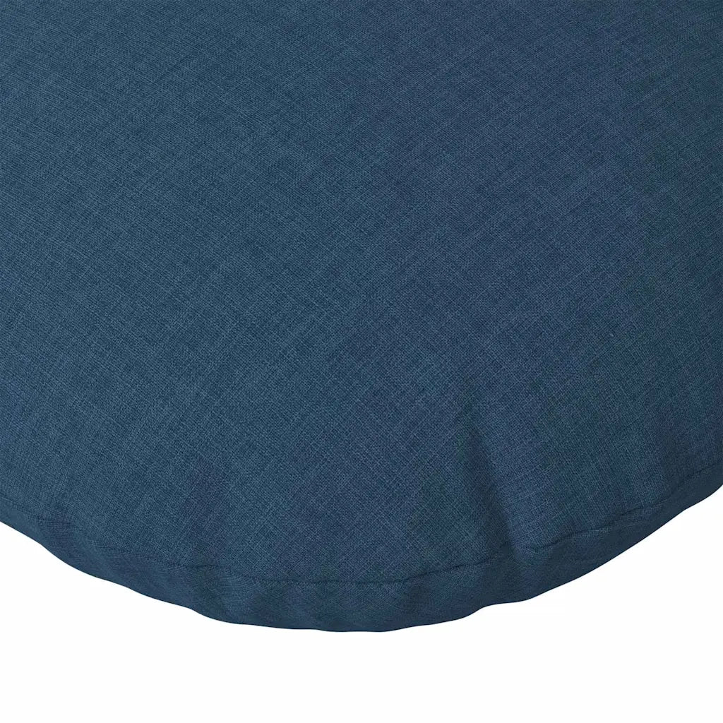 Cuscini per Seduta 2 pcs Blu Ø30 x 13 cm Tessuto 42014091
