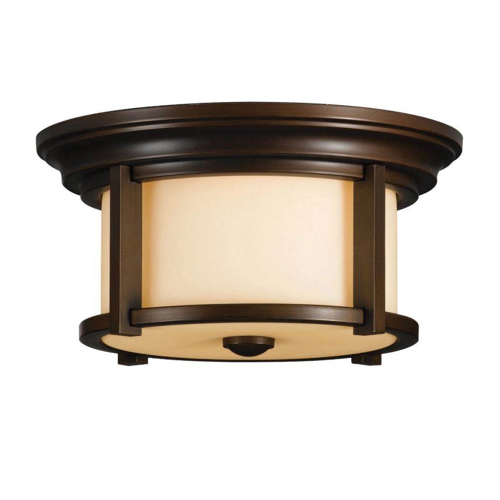 Plafoniera esterna Merrill Feiss E27 2x60W IP44 bronzo
