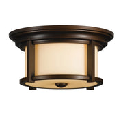 Plafoniera esterna Merrill Feiss E27 2x60W IP44 bronzo