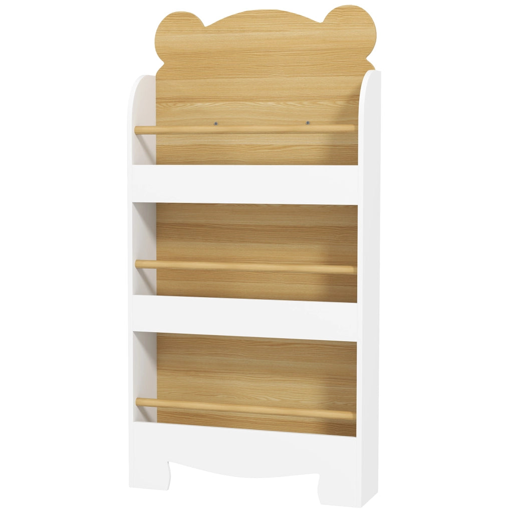 Libreria Bambini 3 Livelli ¨C Minimal ¨C Design Orso Bordi Arrotondati Sicurezza