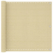 Schermo da balcone Beige 90 x 1000 cm HDPE e alluminio 4003097