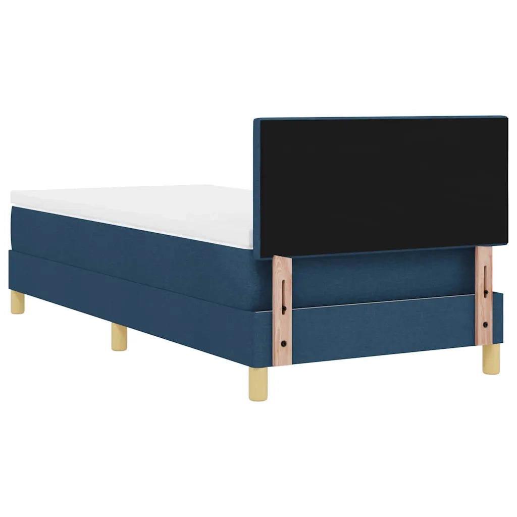 Letto a molle con cuscino con testiera Blu 100 x 200 cm Tessuto 3338901