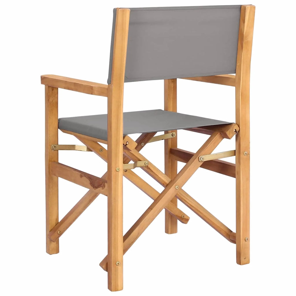 Sedia da Giardino | Sedia da pranzo Marrone e Grigio Chiaro 56 x 54 x 87 cm