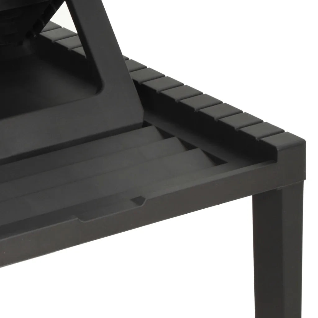 Lettino Prendisole in Plastica Antracite 315827