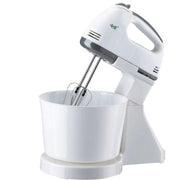 Trade Shop - Sbattitore Elettrico Con Ciotola Fissa 2 Litri Mixer 200w 4 Fruste 7 Velocita' -