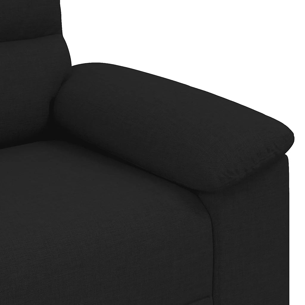 Divano a 2 Posti-Sofa 2 Posti Nero 120 cm in Tessuto 820993