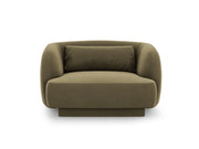 Cosmopolitan Design - Poltrona "Tulum" in velluto verde 