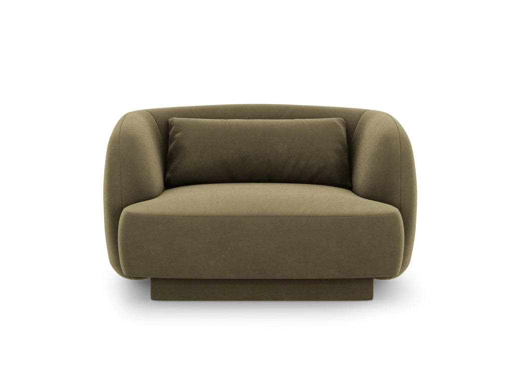 Cosmopolitan Design - Poltrona "Tulum" in velluto verde 