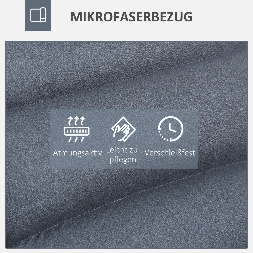 Poltrona girevole reclinabile ¨C zephmum ¨C grigio scuro 62x70x95