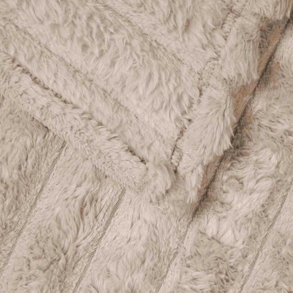 Coperte da Pile 6 pcs Beige 150 x 130 cm Panno 42016865