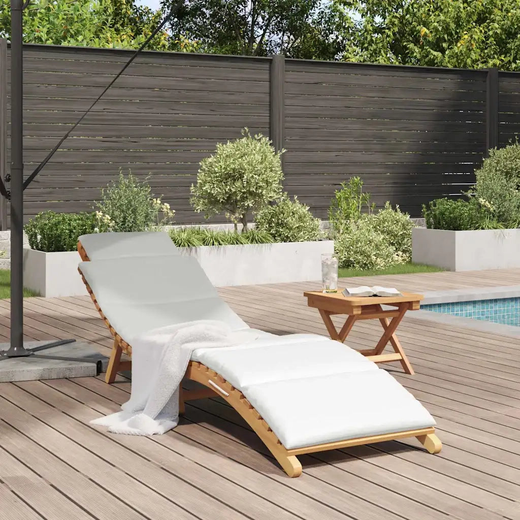 Lettino Prendisole | Sdraio da giardino | Lettino da sole da Giardino con cuscino Marrone 198 x 55 x 58,5 cm