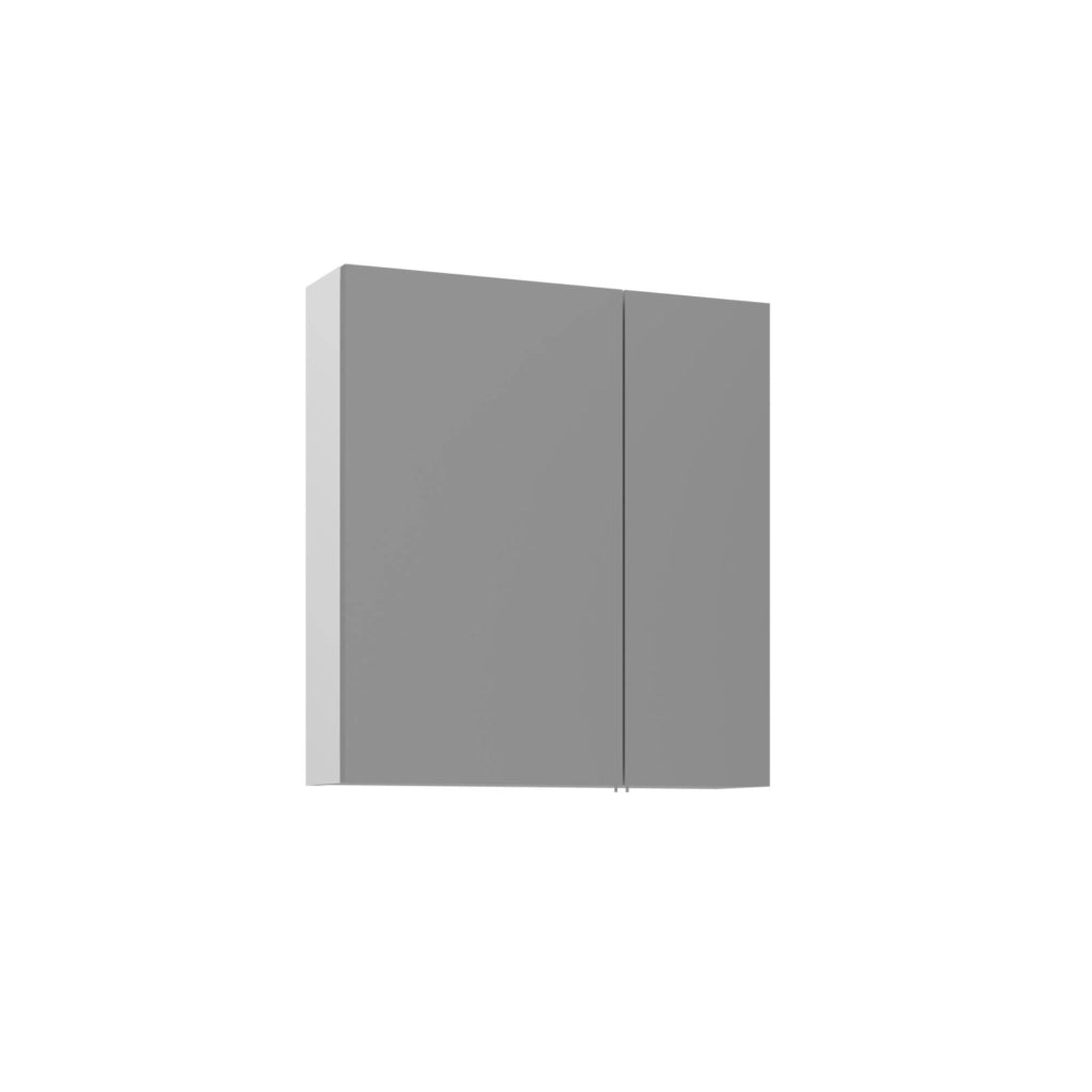 Mobile da bagno con specchio "Bari 60" - 60 x 16 x 66 cm - Bianco opaco