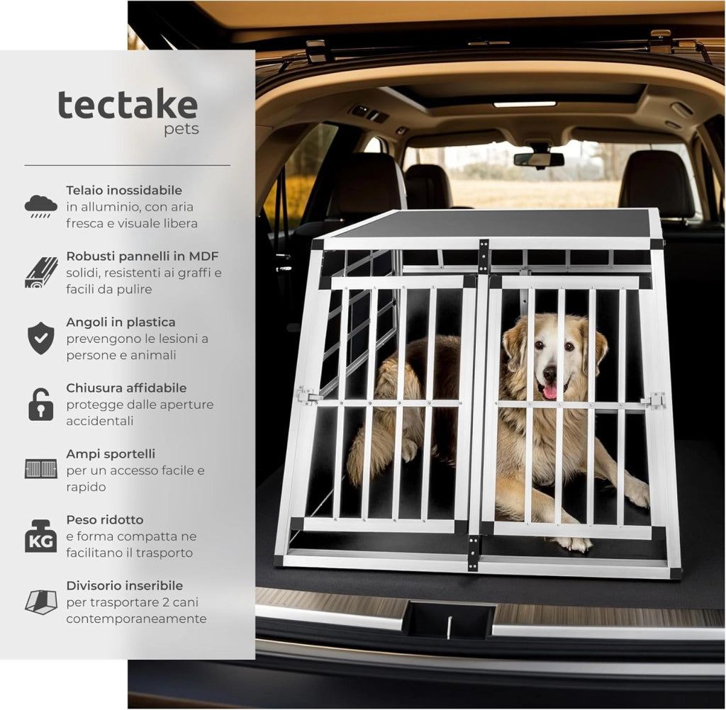 , Cuccia in alluminio per cani, trasportino per cani, a forma di trapezio, diversi modelli