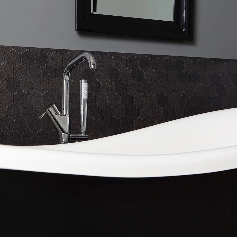 Vasca da bagno classica bianco e nero