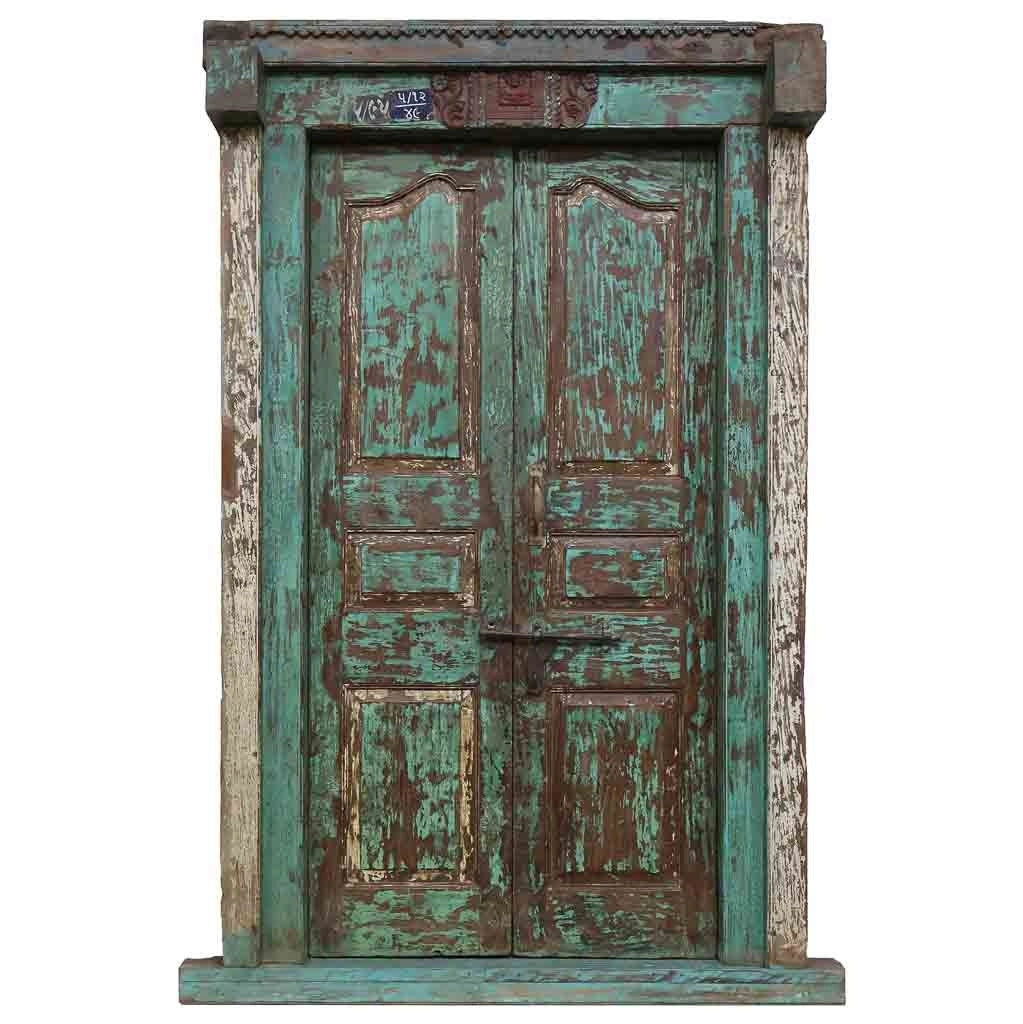 Porta in legno marrone 137x34x229h cm