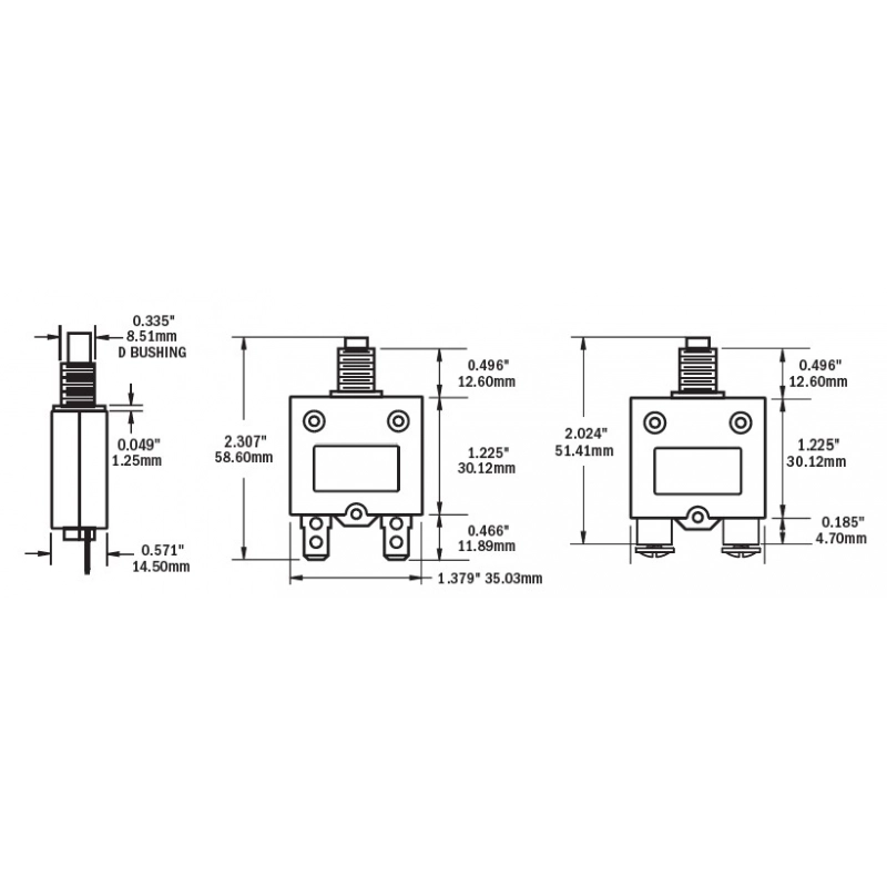 MAGNETOTERMICO A PULSANTE 5A