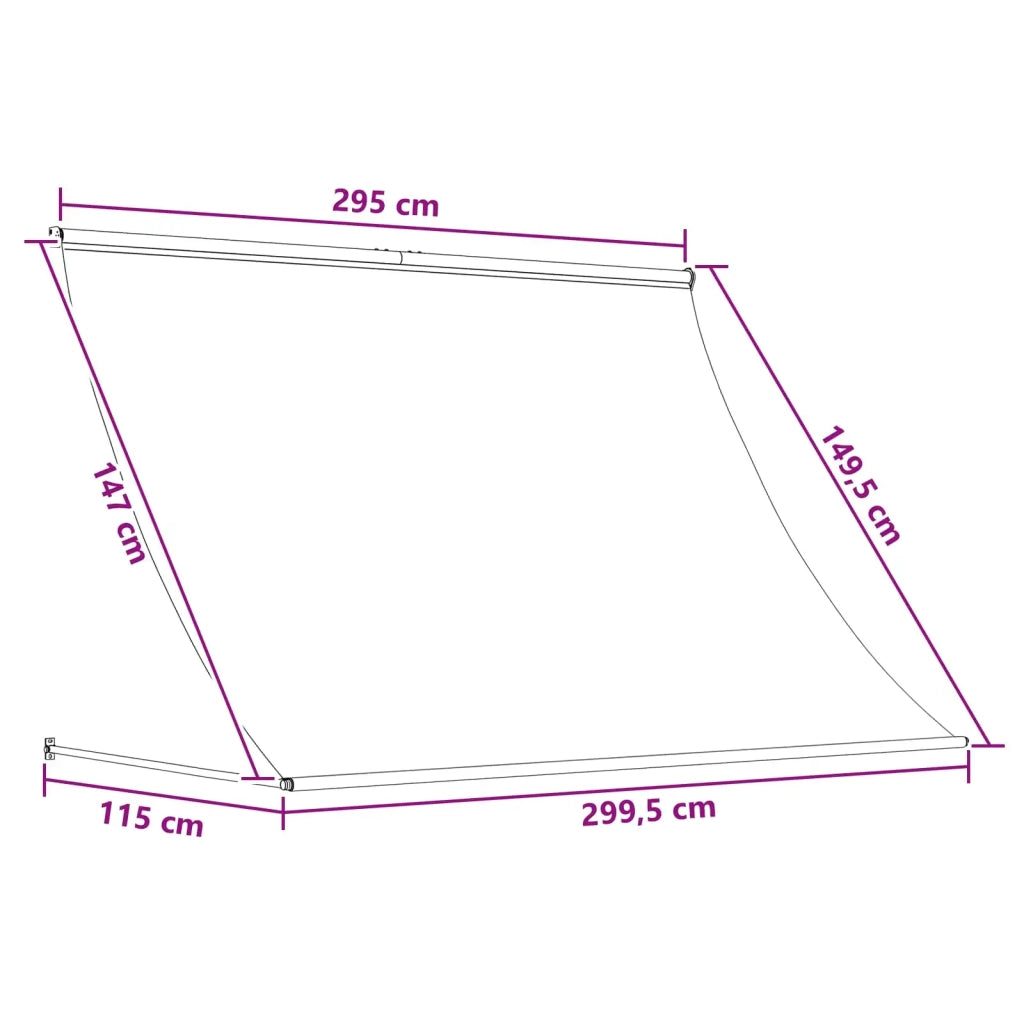 Tenda da Sole Marrone 300 x 150 cm 42037097