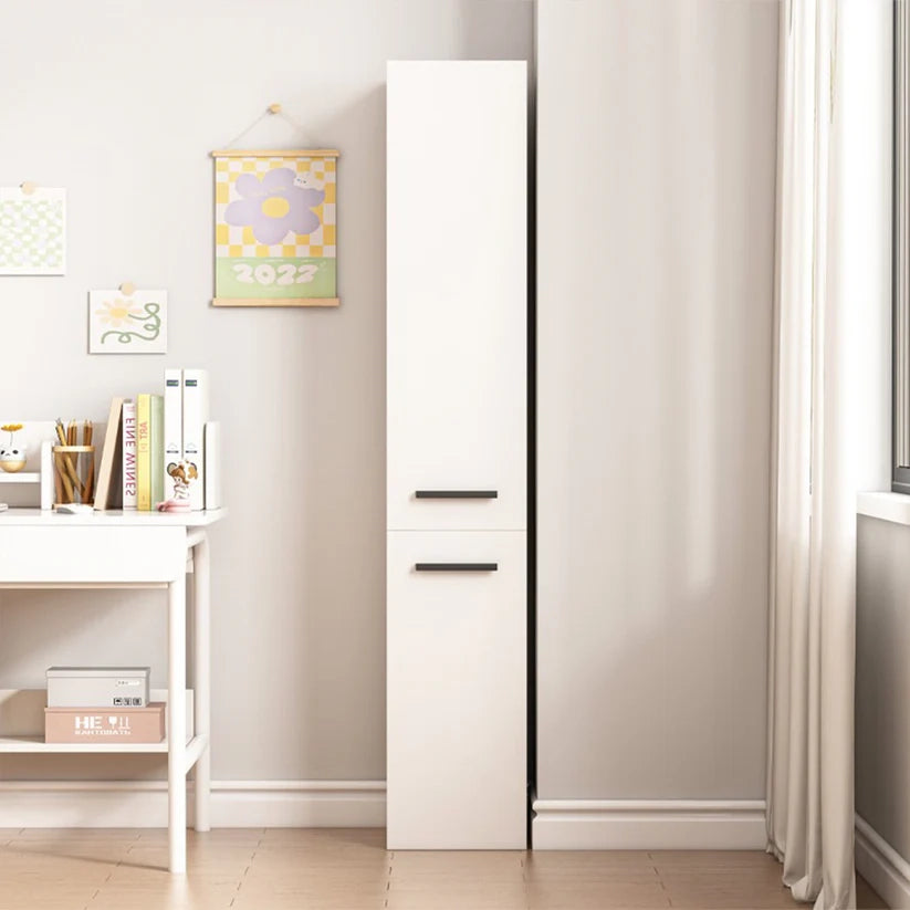 Libreria Alta Bianca 174 cm Ideale per Spazi Ridotti