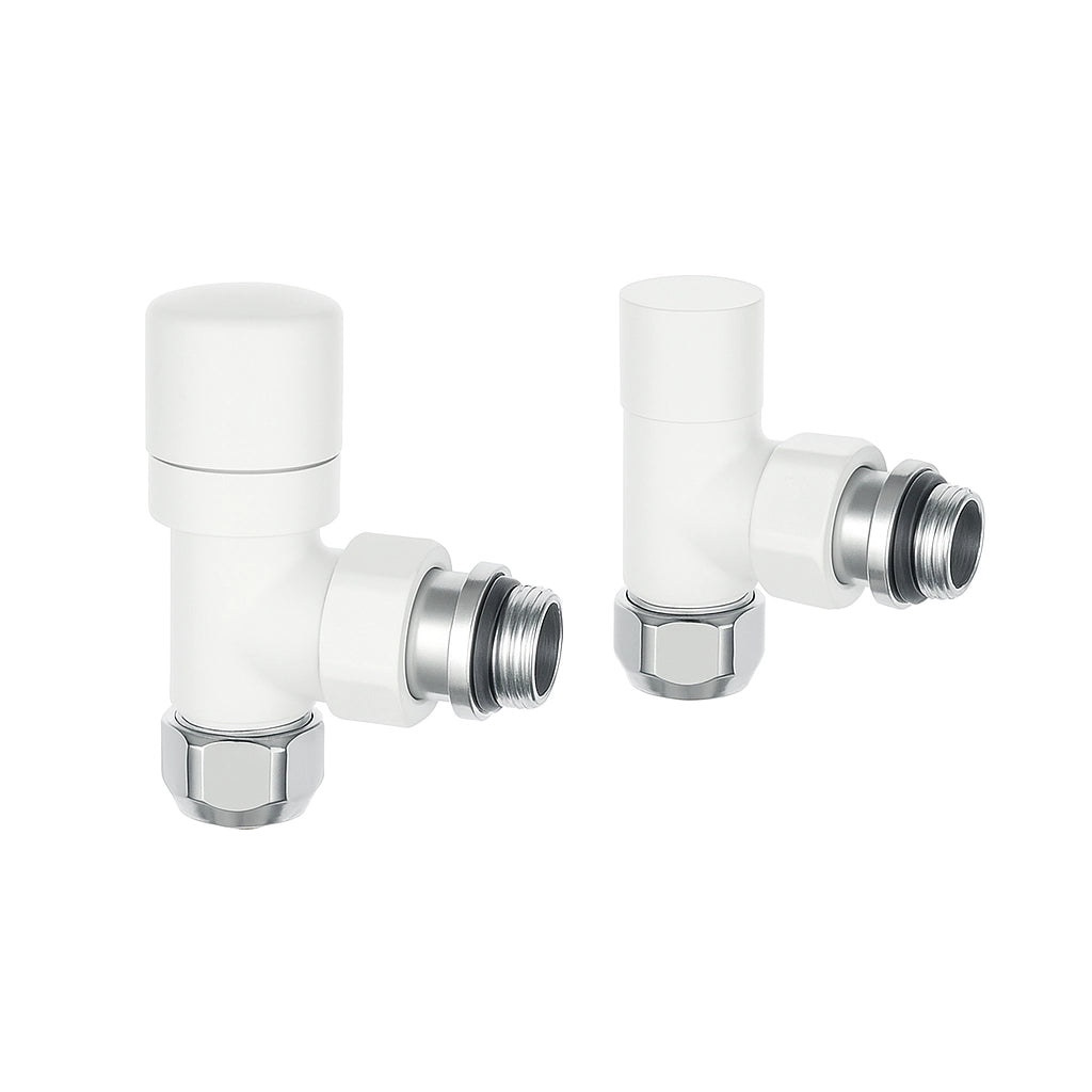 KIT VALVOLA E DETENTORE TERMOSTATIZZABILI- 1/2 Bianco Opaco- ATON- pezzi 1