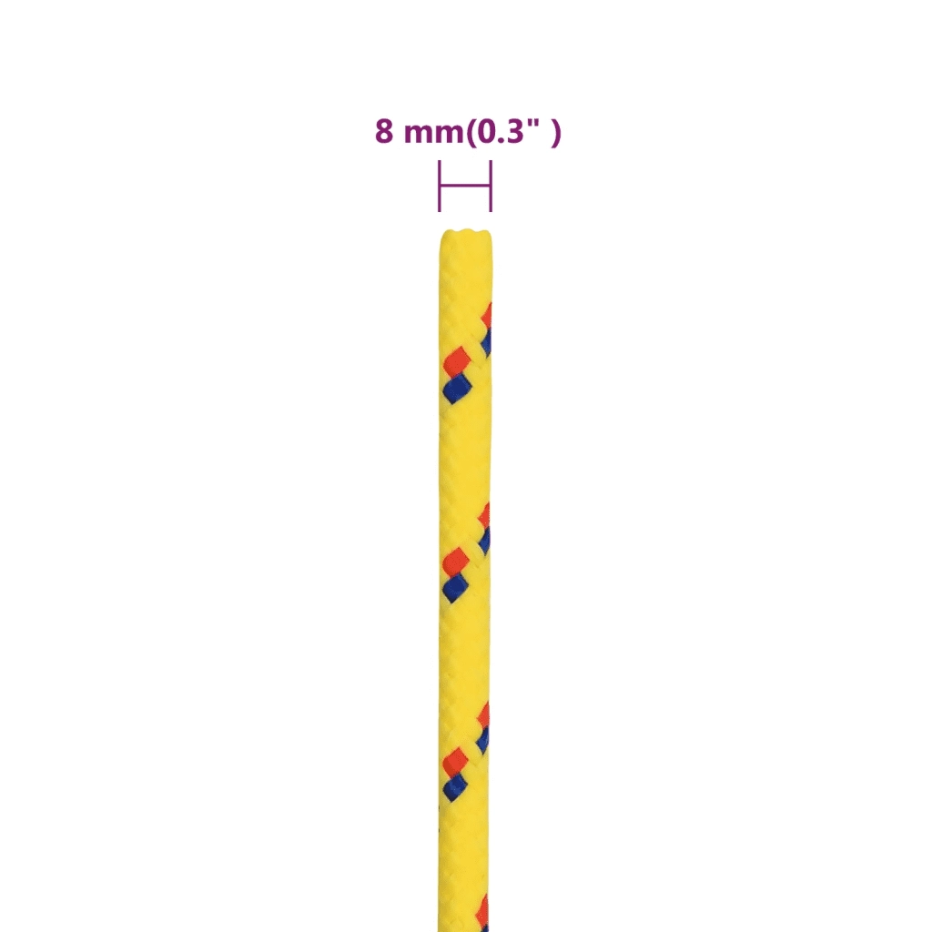 Corda | Fune per barca Gialla 8 mm 50 m in Polipropilene