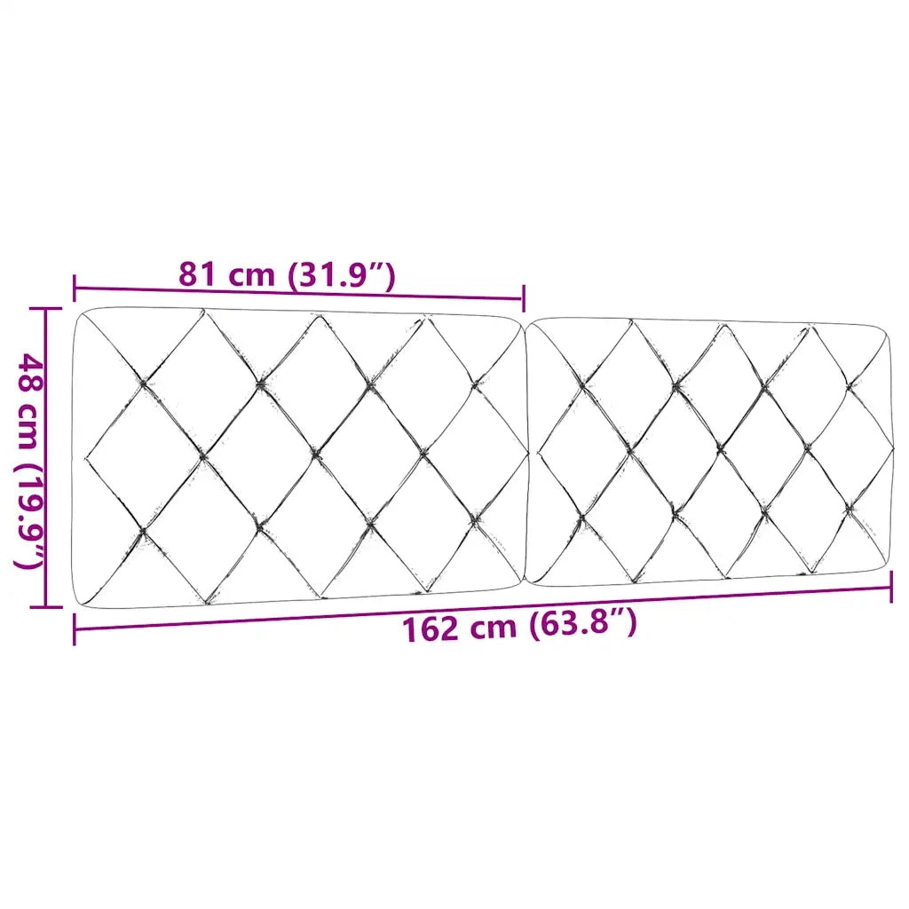 Cuscino Testiera Crema 160 cm in Tessuto 4019231