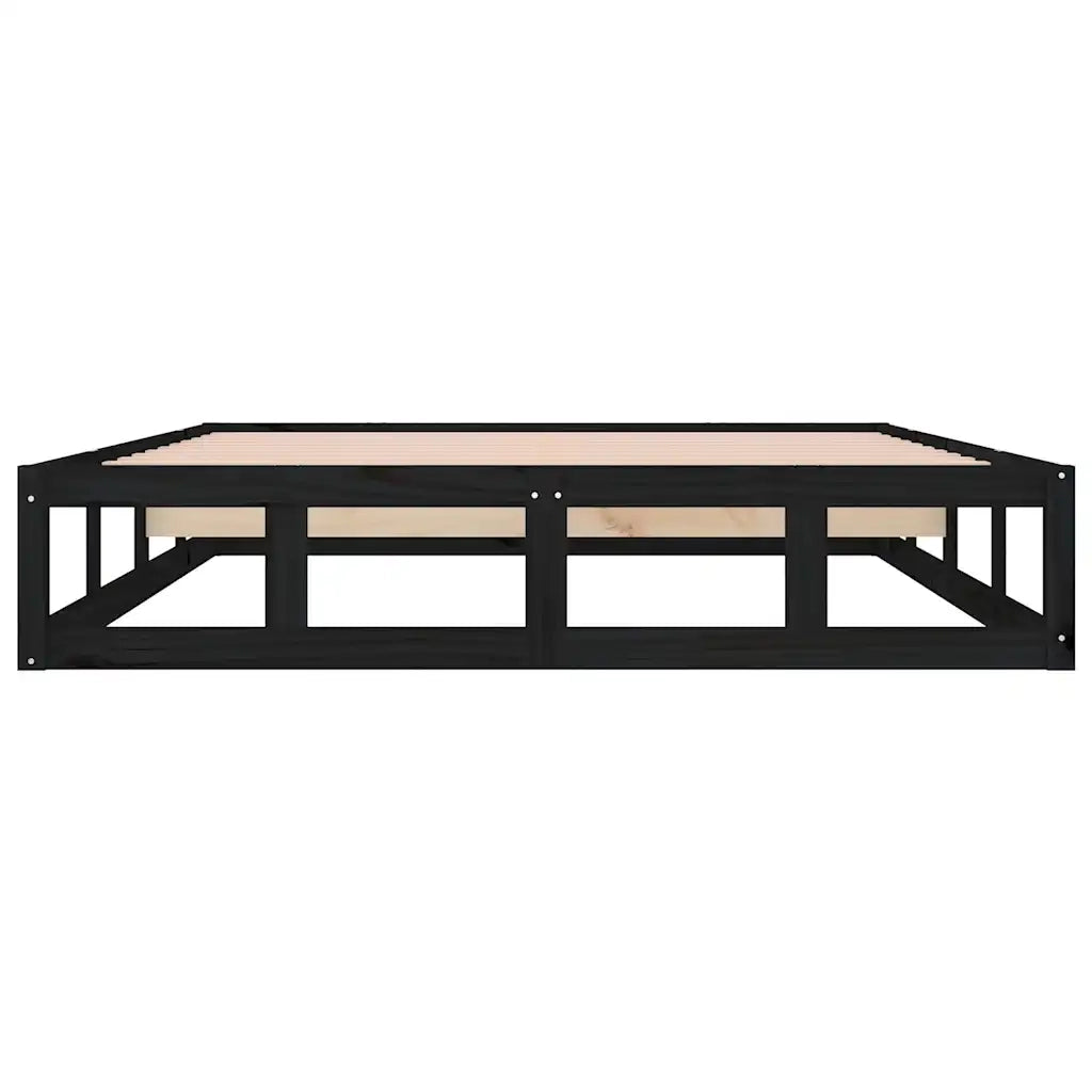Giroletto Nero 140x190 cm in Legno Massello