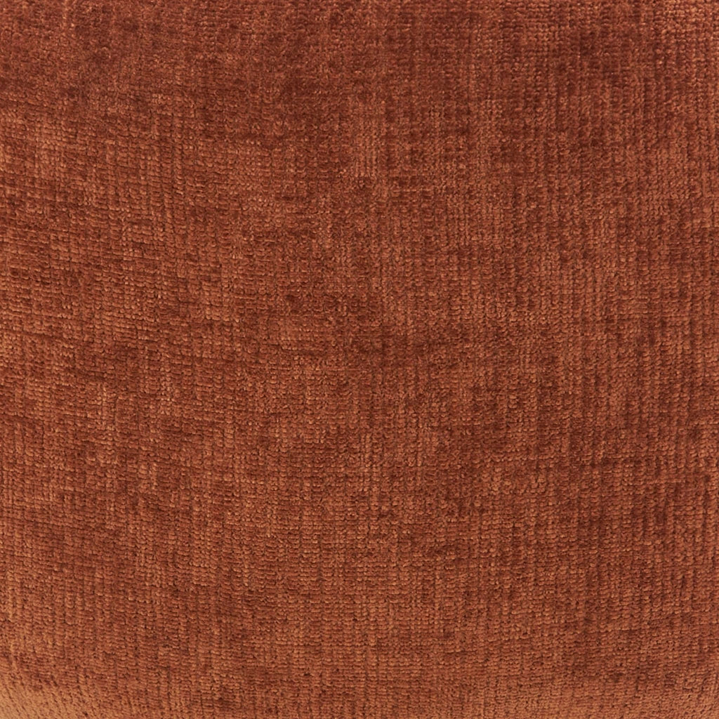 Poltrona girevole 180° in tessuto di cotone, terracotta