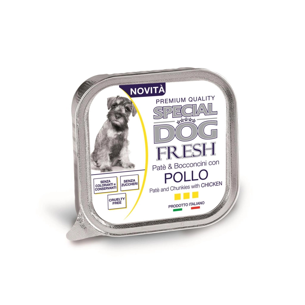 SPECIAL DOG FRESH PATÈ & BOCCONCINI 150 GRAMMI POLLO