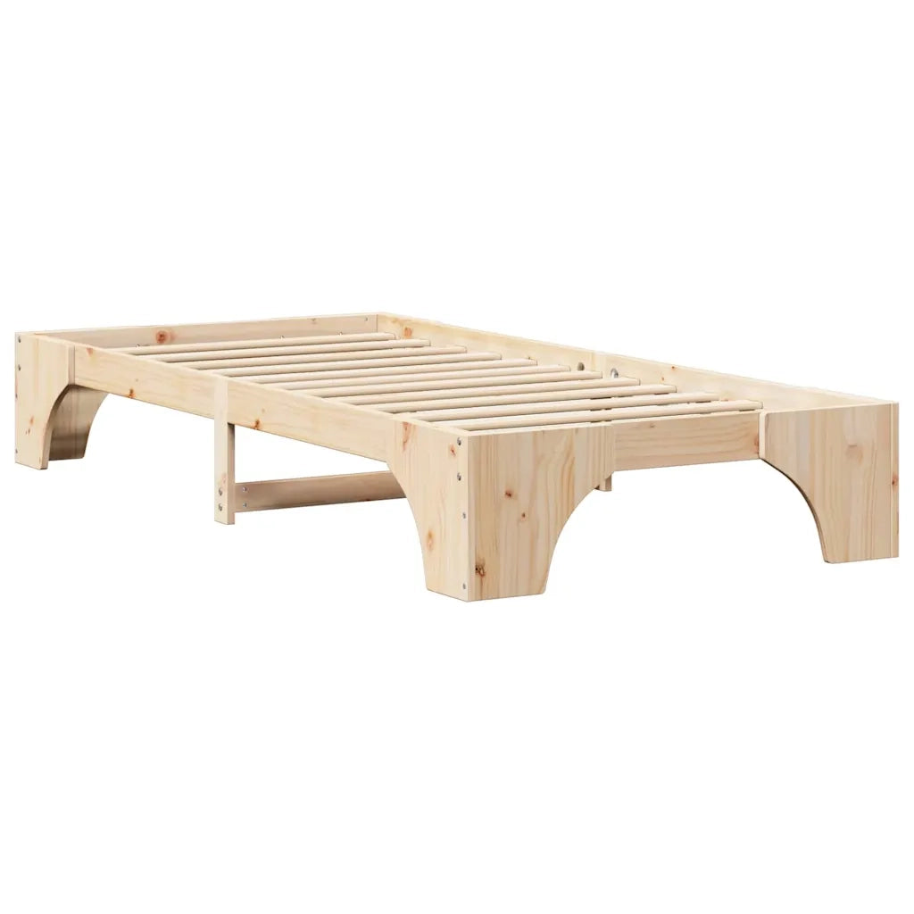 Letto singolo | Letto per adulti | Struttura del letto Naturale 100 x 200 cm Pino massello