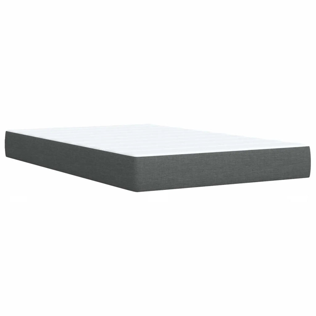 Letto box spring con materasso Grigio Scuro 120 x 190 cm 3452636