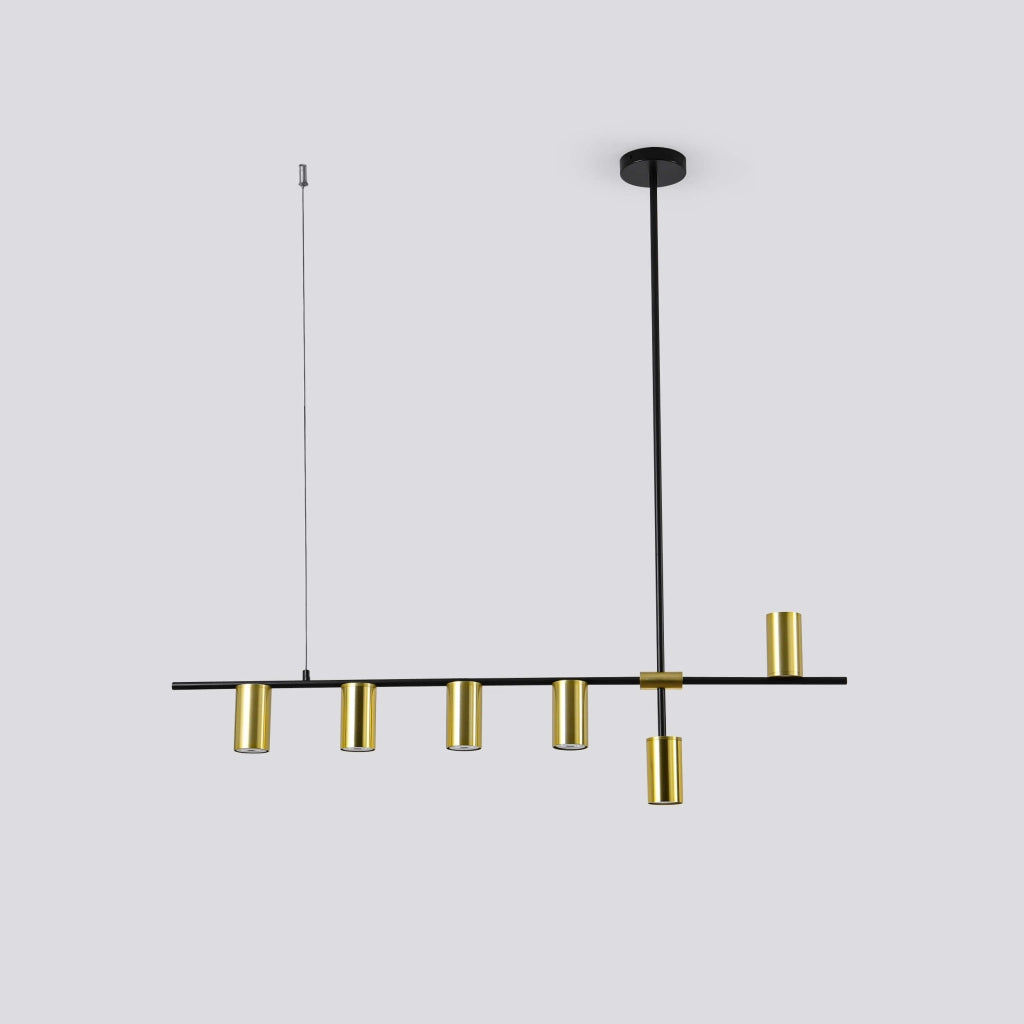 Lampada a sospensione Arizona 6xGU10 nero/oro Light Prestige