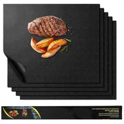 Matte per griglia resistente al calore, riutilizzabile e facile da pulire per barbecue a carbone o elettrico - 40x60 cm