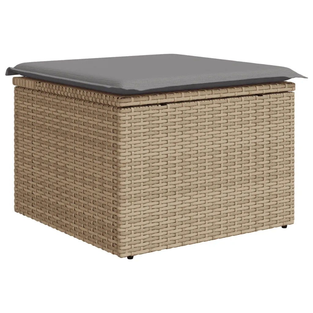 Set Divano da Giardino 8 pz con Cuscini Beige Misto Polyrattan 3256108