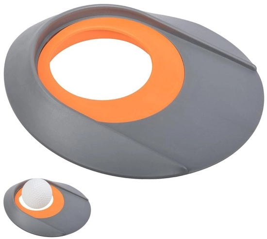 Impara la tecnica di putt - Cerchio di pratica in silicone - Materiale di allenamento per golf - Attrezzo di pratica di putt - Compatta - Leggera - Adatta per uso interno/esterno - Allenamento al golf