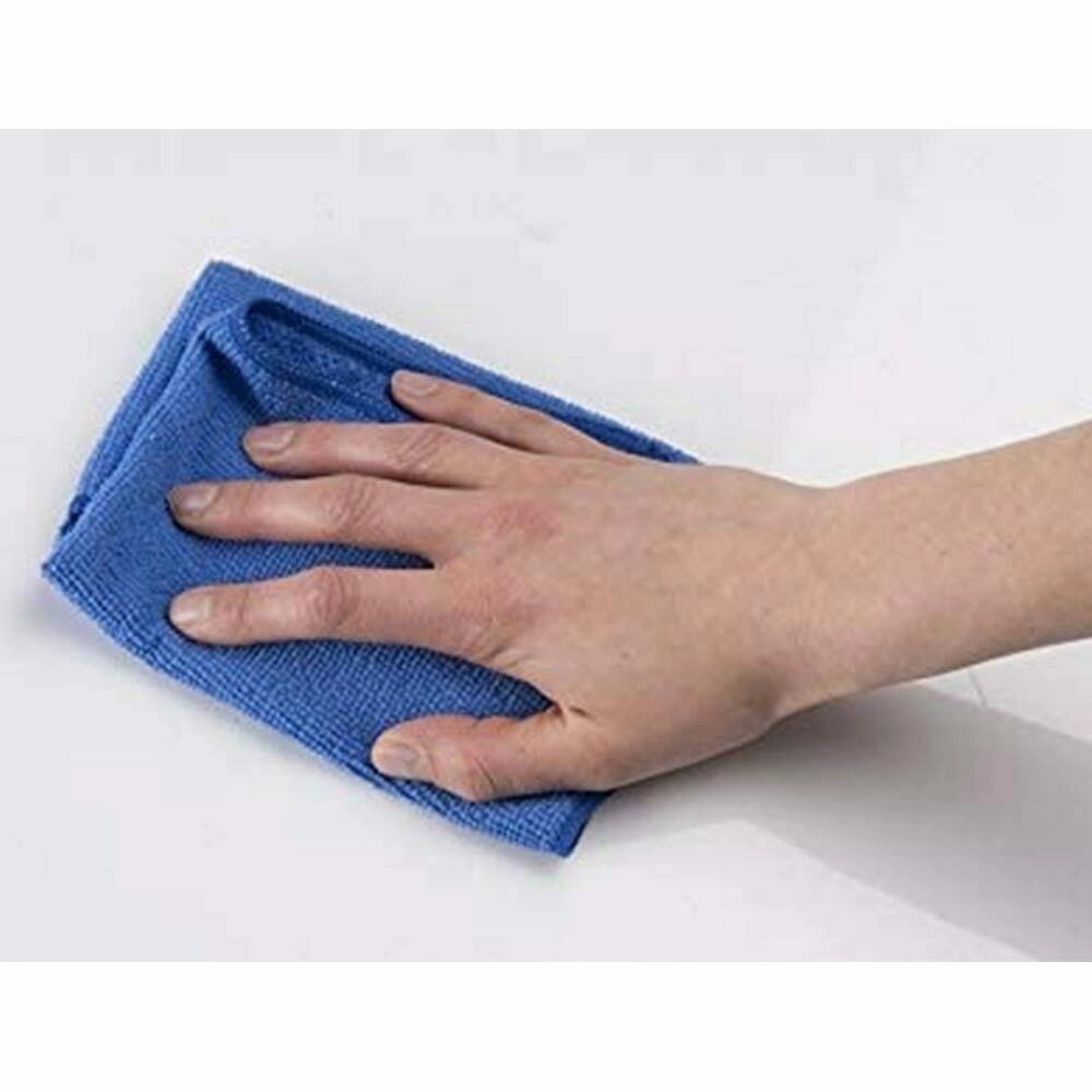 Trade Shop - Set 2 Panni In Microfibra Fatigati Multiuso Strofinacci Colori Assortiti 33x33cm -