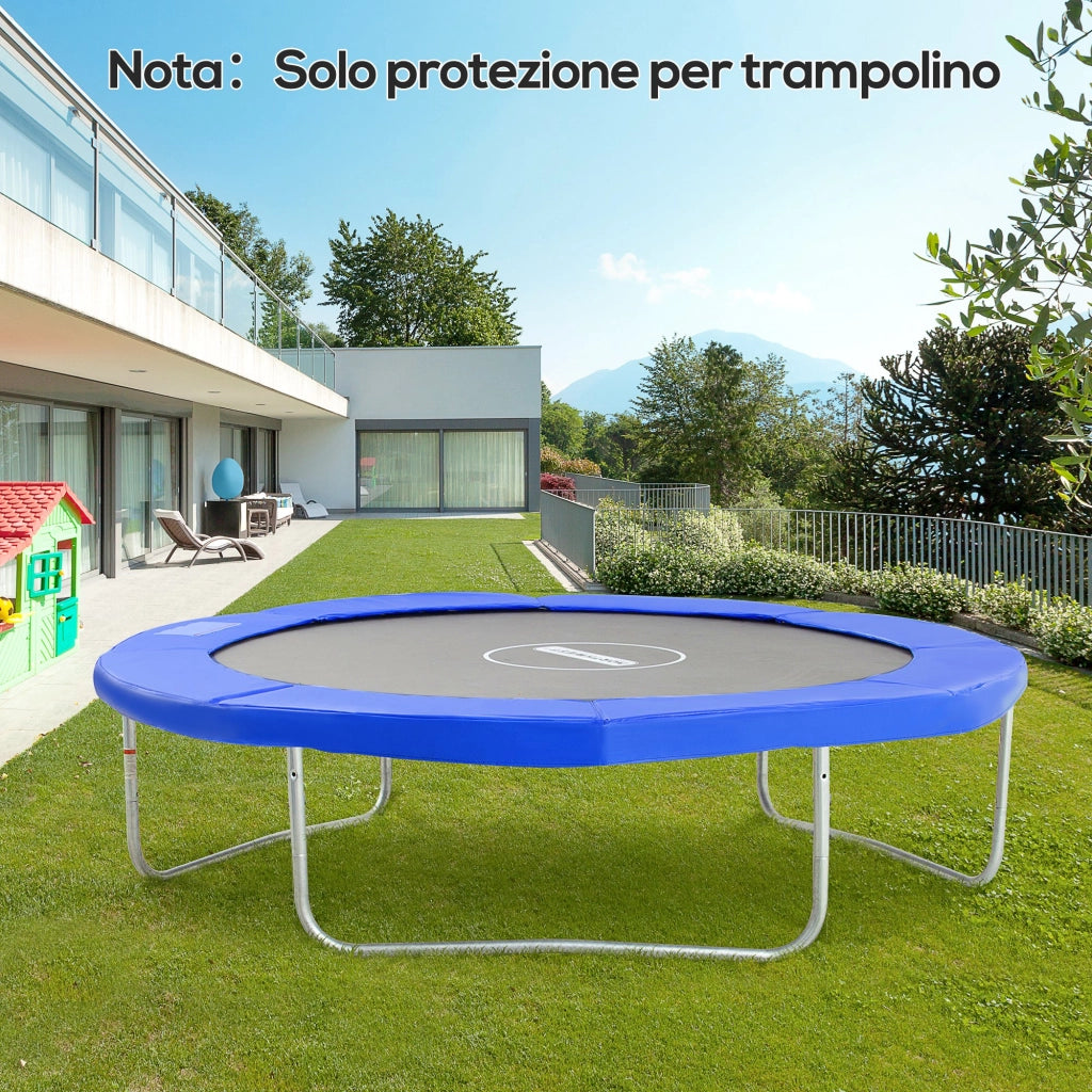 Copertura per Trampolino ¨C zephmum ¨C Blu, Plastica e PE, 15 mm, ?305 cm