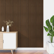 Set Bronckhorst di 6 Pannelli Murali 3D - Effetto Legno Scuro NEU.HOLZ
