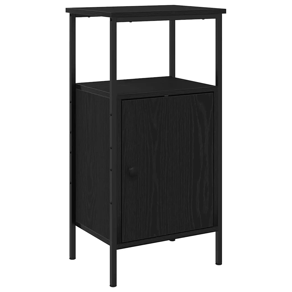 Armadio da Notte 2 pcs Rovere Nero 41 x 31 x 80 cm 862918