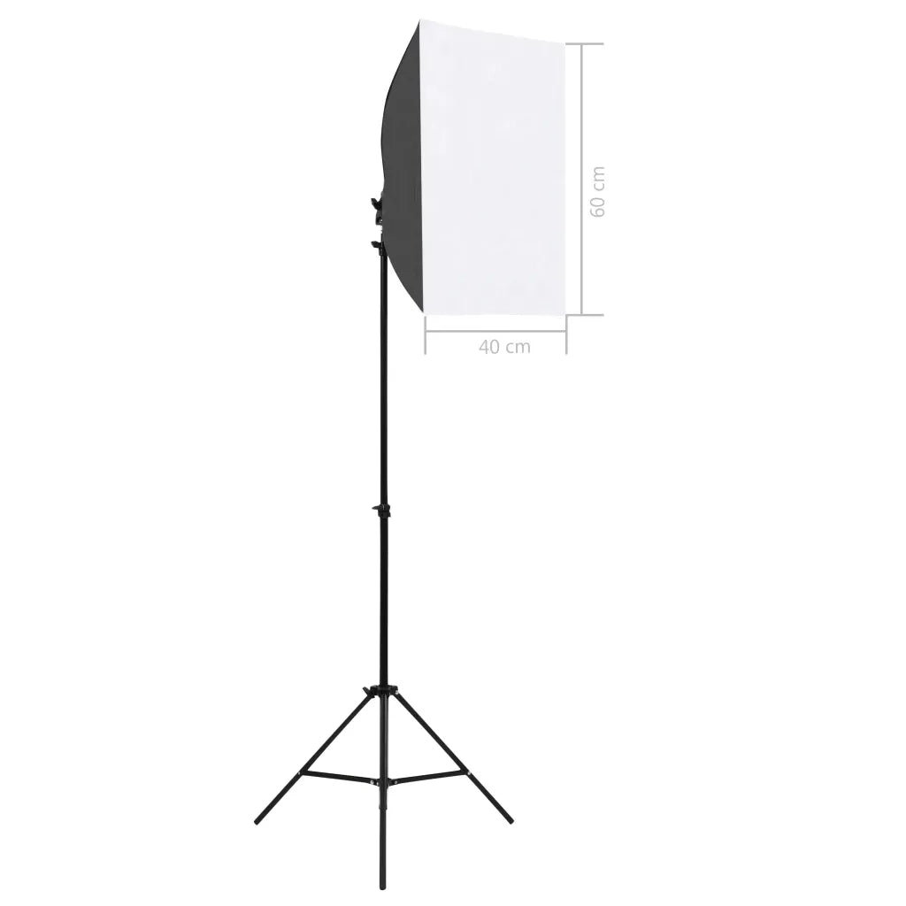 Kit per Studio Fotografico con Luci Softbox e Fondale 3055057