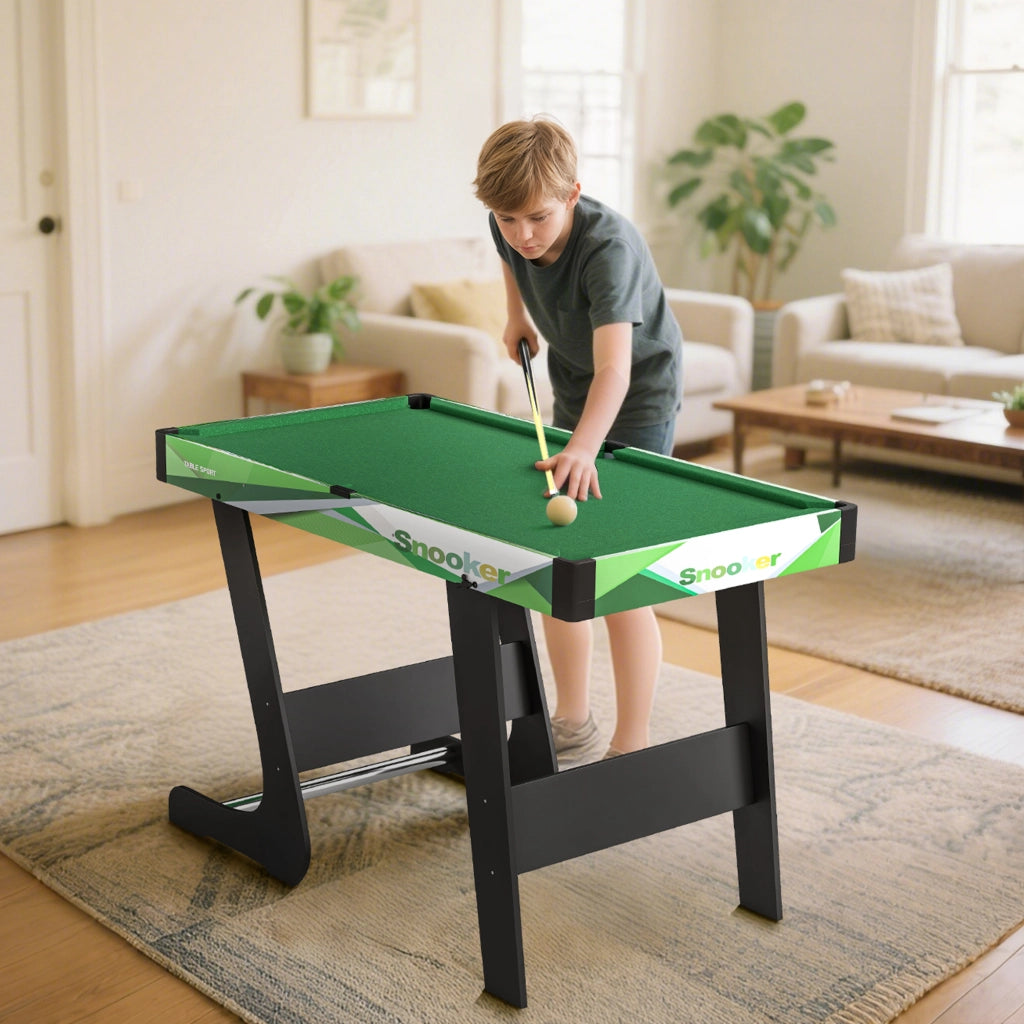 Tavolo da biliardo pieghevole 104 cm con accessori ¨C Minimal ¨C Verde