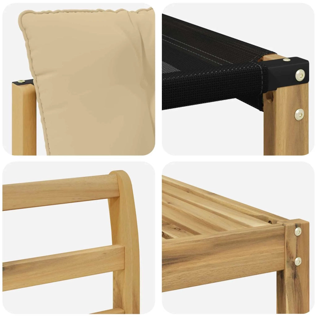 Set di divani da esterno 9 pz Bianco e Beige 3389623